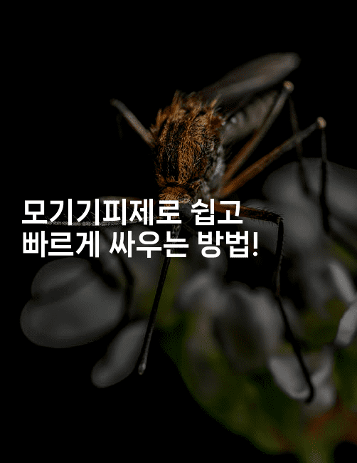 모기기피제로 쉽고 빠르게 싸우는 방법! 2-뿅망치 생활정보