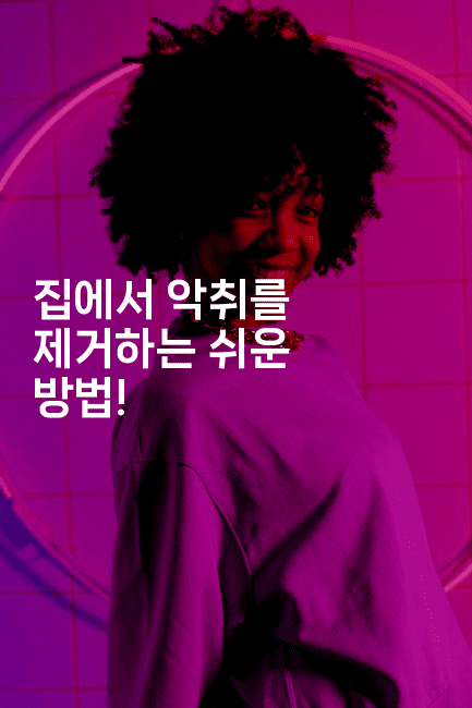 집에서 악취를 제거하는 쉬운 방법!2-뿅망치 생활정보